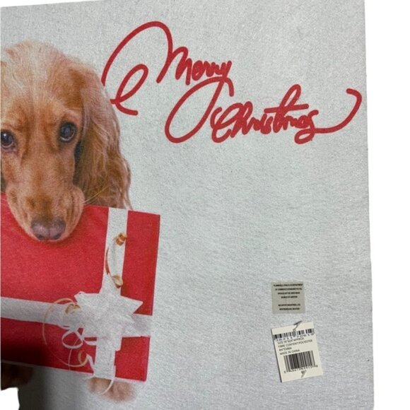 Holiday Doormat Puppy Dog Christmas Decor Rectangle 16 X 24 In Multicolor - Picture 4 of 15